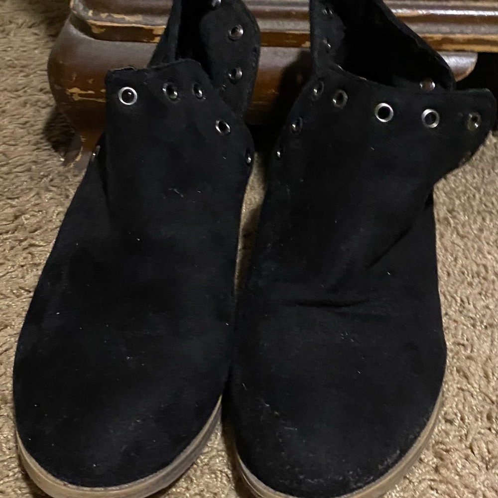 Journee Collection Black Ankle Booties